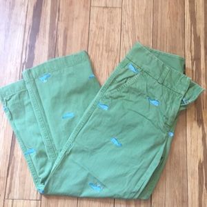 JCrew Critter Whale Cropped Pants